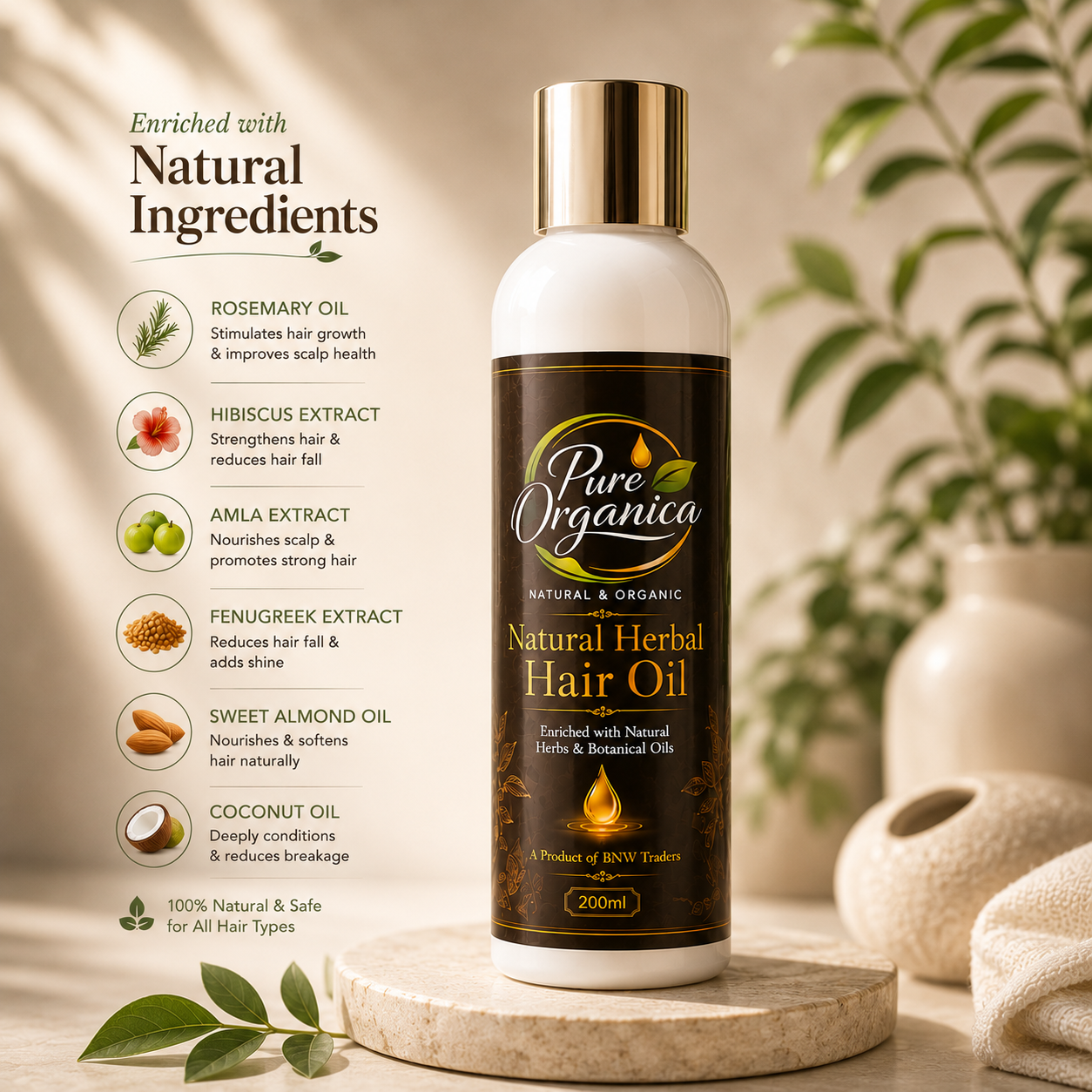 Pure Organica Hair Oil